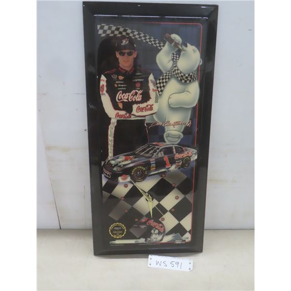 Dale Earnhardt Limited Edition Clock, 23" x 11"