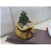 Image 3 : Christmas Decor – Santa on Bench, 23x24x12", Damage on Legs