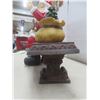 Image 4 : Christmas Decor – Santa on Bench, 23x24x12", Damage on Legs