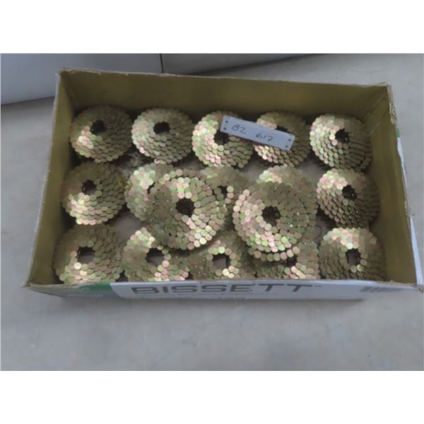Bissett 1-1/4" x .120 Electro Galvanized Coil Roofing Nails, 132 Coils