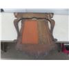Image 7 : Antique Wood Framed Bevelled Mirror for Dresser, 38" x 36"