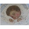 Image 3 : 2 Vintage Raised Relief Framed Pictures w/ Baby Doll in Fabric and Human Hair, 11x13"