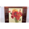 Image 3 : Framed Poppy Flowers Signed Oil Painting, 31" x 19"