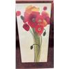 Image 4 : Framed Poppy Flowers Signed Oil Painting, 31" x 19"