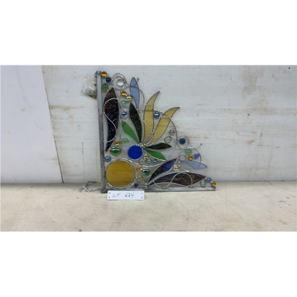 Stained Glass Style Hanging Display, 14x14"