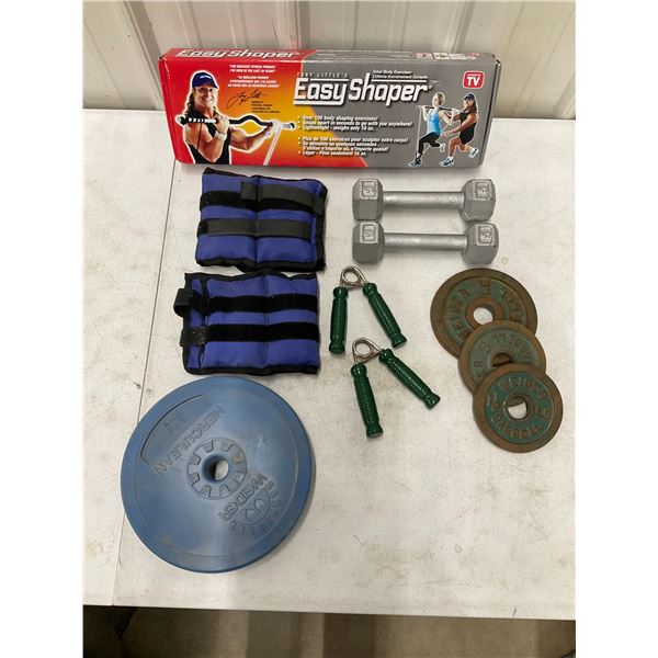 New Easy Shaper, Leg Weights, Dumbbells, Steel Weights, Grip Trainer and More