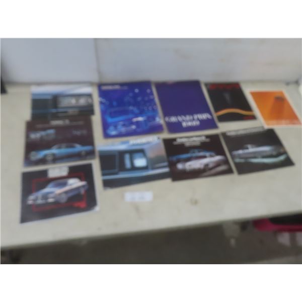 10 Pontiac Brochures – 1969 Firebird, 1969, 1970, 1980s Grand Prix and More