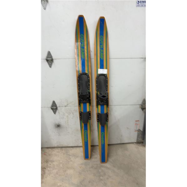Pair of Wood Water Skis