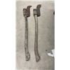 Image 3 : Antique 2 Brush Axes, Heavy-Duty Mallet w/ Wood Handle, and Axe