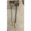 Image 6 : Antique 2 Brush Axes, Heavy-Duty Mallet w/ Wood Handle, and Axe