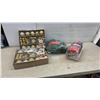 Image 1 : New Christmas Decor – Tree Ornaments, 50 ft Garland, Queen Quilt Set w/ 2 Pillow Shams