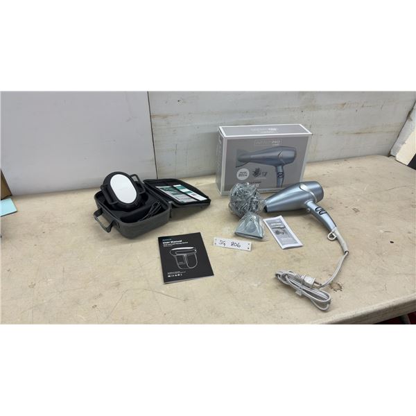New Infiniti Pro Hair Blow Dryer and NekTed Heat and Cold Therapy Device