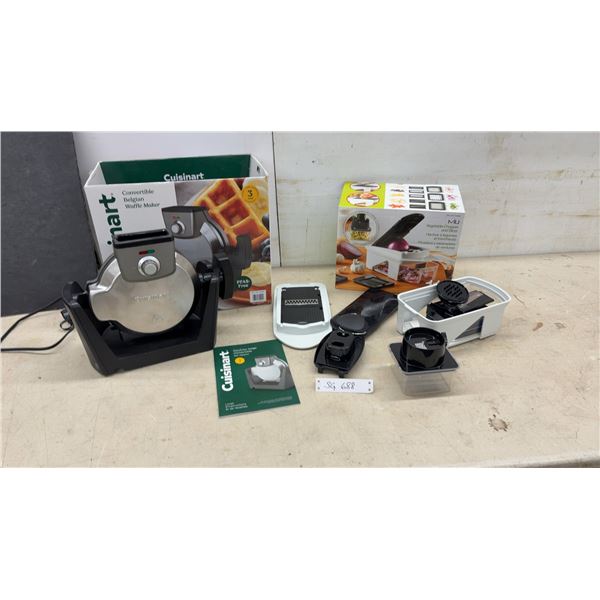 Cuisinart Convertible Belgian Waffle Maker and Vegetable Chopper/Slicer, NSR