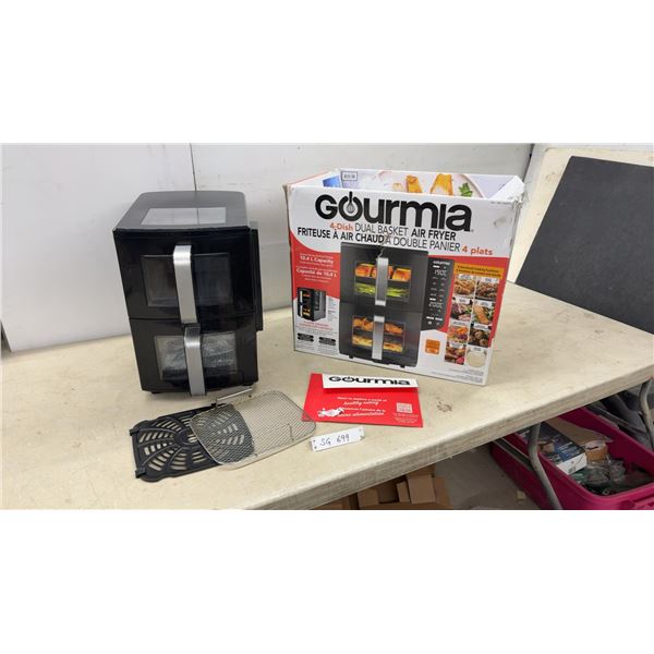 Gourmia 4-Dish Dual Basket Air Fryer