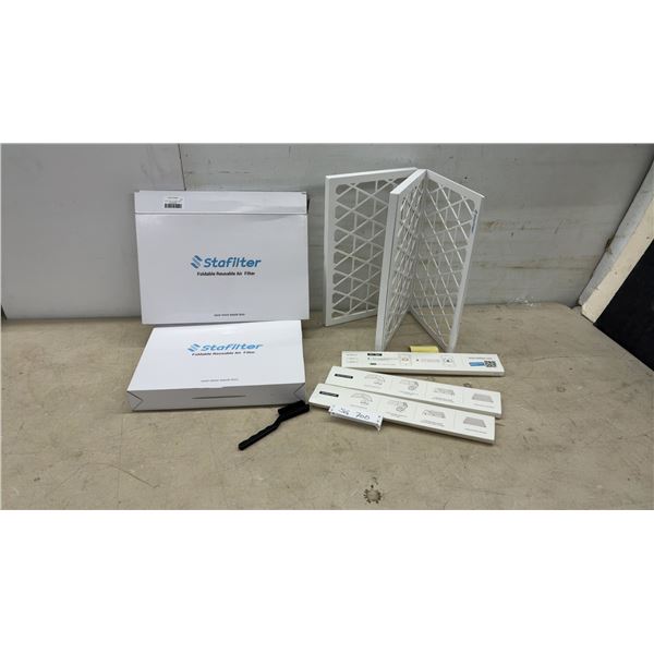 2 New Stafilter Foldable Reusable Air Filters