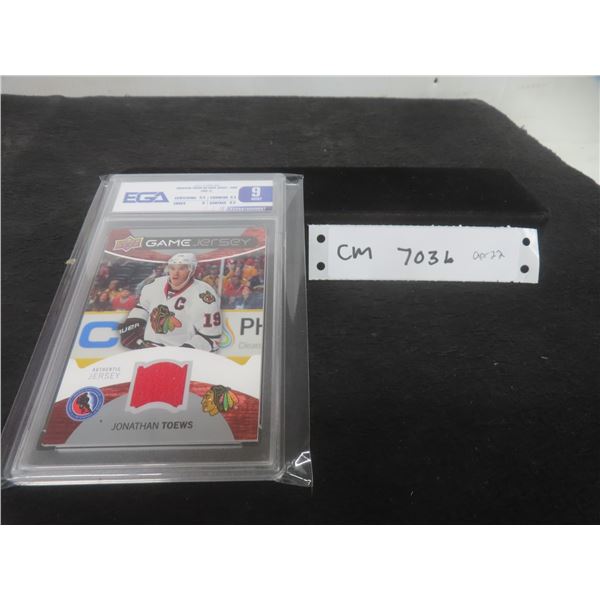 Graded Jonathan Toews Jersey Card