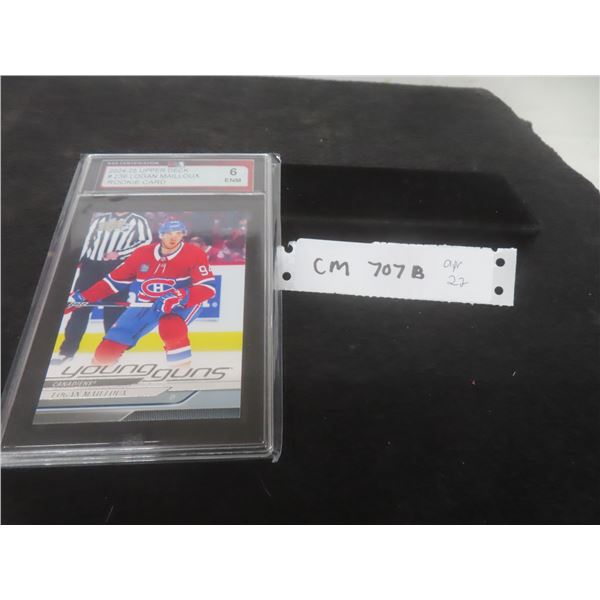 Graded Logan Mailloux Young Guns Rookie Card