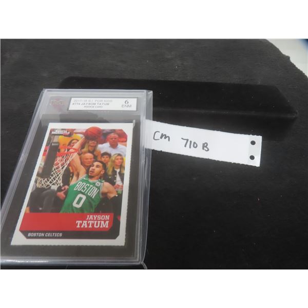 Graded Jayson Tatum Rookie Basketball Card