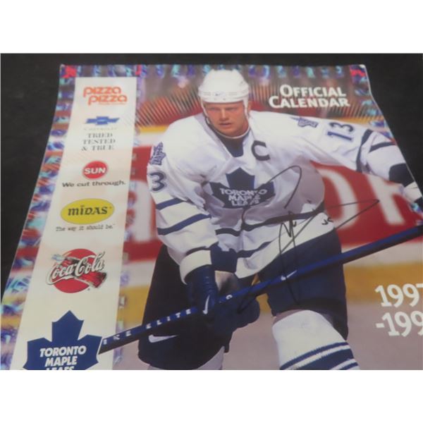 Mats Sundin Signed Toronto Maple Leafs Calendar