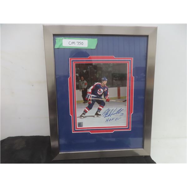 Signed Framed Dale Hawerchuk Winnipeg Jets Photo