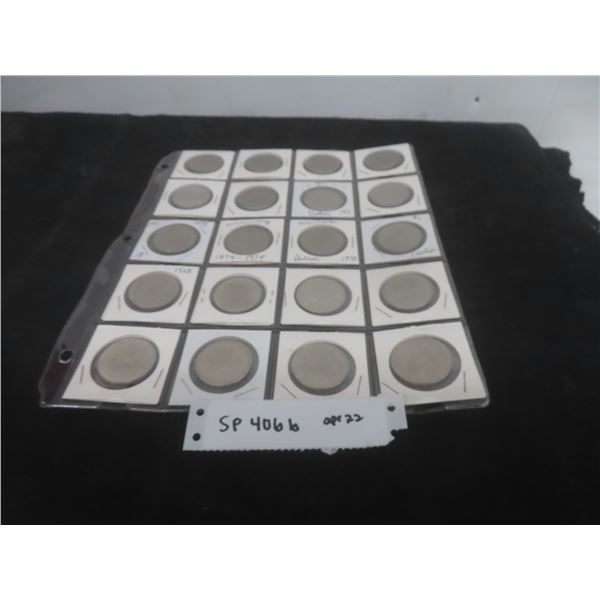 20 Canadian Dollar Coins, Mixed Years