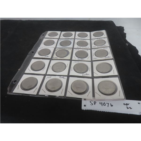 20 Canadian Dollar Coins, Mixed Years