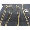 Image 10 : Vintage Necklaces, 2 Limage, Wrist Watch, Pill Holder, Shoe Necklace w/ Earrings, 4 Rings