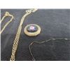 Image 8 : Vintage Necklaces, 2 Limage, Wrist Watch, Pill Holder, Shoe Necklace w/ Earrings, 4 Rings