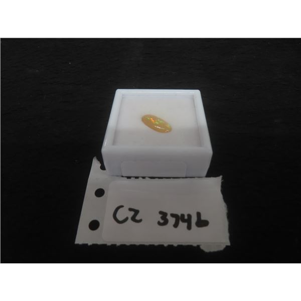 New 2.7ct Natural White Fire Opal, Untreated, Oval Cabochon, 7.0x15.5mm