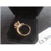 Image 6 : New 18K Gold Plated 1.0ct CZ Halo Ring, Size 7.5