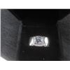 Image 3 : New Platinum Plated 1.0ct CZ Men's Ring, Resizable
