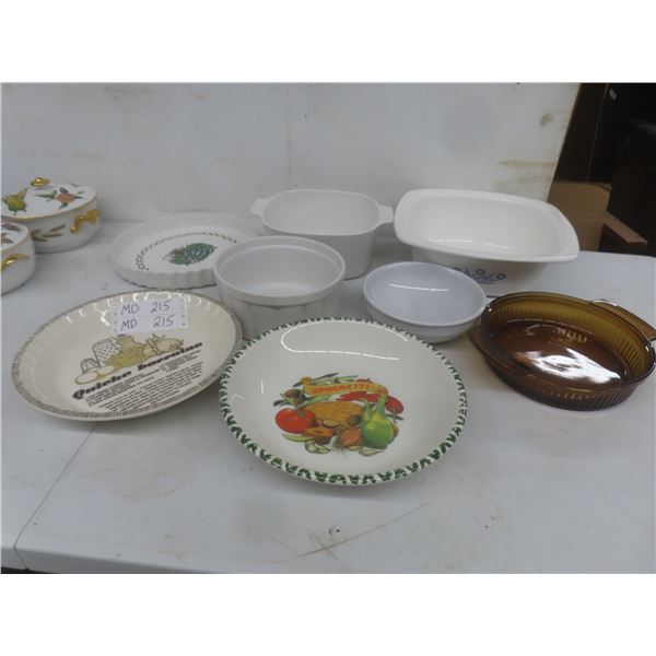 Corning Ware, Pie Plates, and More