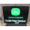 Image 1 : Original John Deere Light-Up Sign, 25-1/4" x 18"