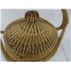 Image 2 : Vintage Indigenous South Carolina Sweetgrass Basket, 10" Diameter, 13" Tall w/ Handle