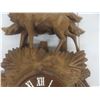 Image 3 : Vintage Hand-Carved Black Forest Wall Clock, 16" Tall