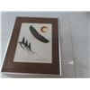 Image 1 : Vintage First Nations Cliff Dubois Framed Artwork, 20" x 16" Including Frame