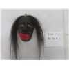 Image 1 : Vintage Iroquois False Face Mask, Hand-Carved and Painted, Mini Wall Hanging
