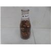 Image 1 : Over 8 lbs of Pennies in Purple Tinted Crescent Creamery Milk Bottle
