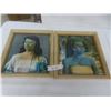 Image 1 : 2 Hand-Signed Vintage Tretchikoff Prints in Original Eaton's Frames, 15" x 13.5"