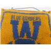 Image 2 : Vintage Winnipeg Blue Bombers Lot – Beer Mirror, Hook Rug Wall Hanging, Signed Gerry James Book