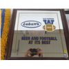 Image 4 : Vintage Winnipeg Blue Bombers Lot – Beer Mirror, Hook Rug Wall Hanging, Signed Gerry James Book