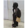 Image 11 : Box of Wooden Carvings Including Carved Head by LGP-Lourde, Tallest 19-1/2"