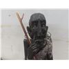 Image 12 : Box of Wooden Carvings Including Carved Head by LGP-Lourde, Tallest 19-1/2"