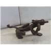 Image 13 : Box of Wooden Carvings Including Carved Head by LGP-Lourde, Tallest 19-1/2"