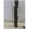 Image 15 : Box of Wooden Carvings Including Carved Head by LGP-Lourde, Tallest 19-1/2"