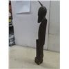 Image 16 : Box of Wooden Carvings Including Carved Head by LGP-Lourde, Tallest 19-1/2"