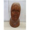 Image 2 : Box of Wooden Carvings Including Carved Head by LGP-Lourde, Tallest 19-1/2"