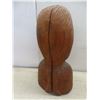 Image 3 : Box of Wooden Carvings Including Carved Head by LGP-Lourde, Tallest 19-1/2"