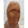 Image 4 : Box of Wooden Carvings Including Carved Head by LGP-Lourde, Tallest 19-1/2"