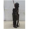 Image 9 : Box of Wooden Carvings Including Carved Head by LGP-Lourde, Tallest 19-1/2"